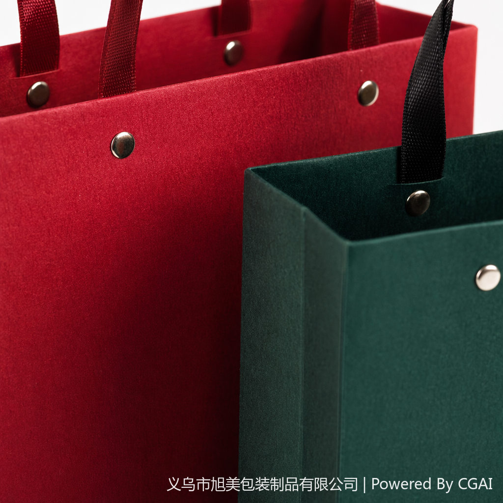 Red and green transparent plastic handbag gift bag Application Scenario