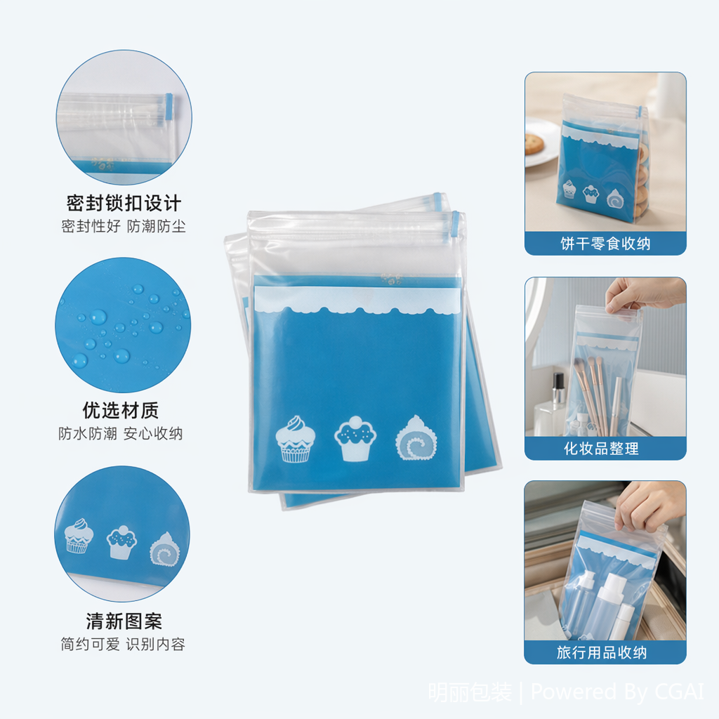 蓝色铝箔吸嘴自立袋 柔顺剂洗衣液专用塑料自封包装袋