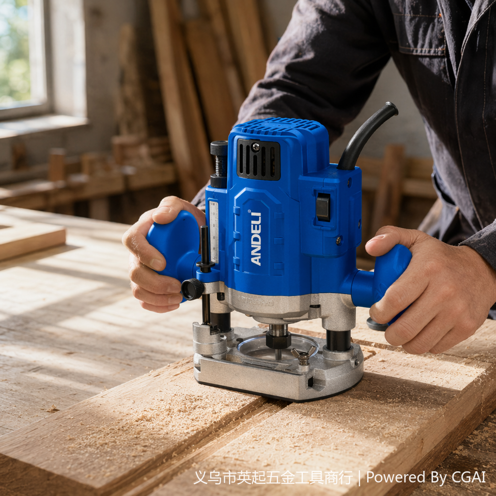 ANDELI Andeli Bakelite milling machine, high-power woodworking engraving machine, slotting and trimming machine, inverted milling machine, mortise and tenon grinding and engraving machine details Picture