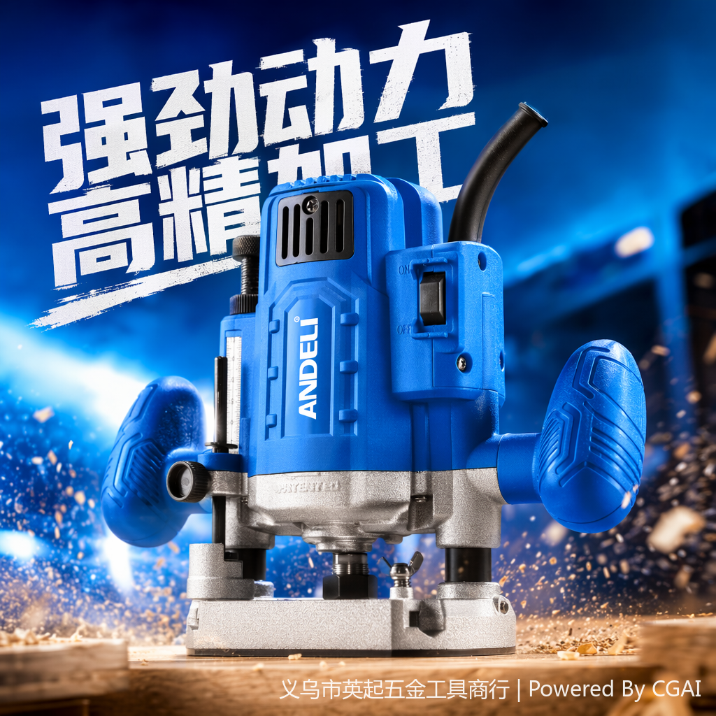 ANDELI Andeli Bakelite milling machine, high-power woodworking engraving machine, slotting and trimming machine, inverted milling machine, mortise and tenon grinding and engraving machine Specification image