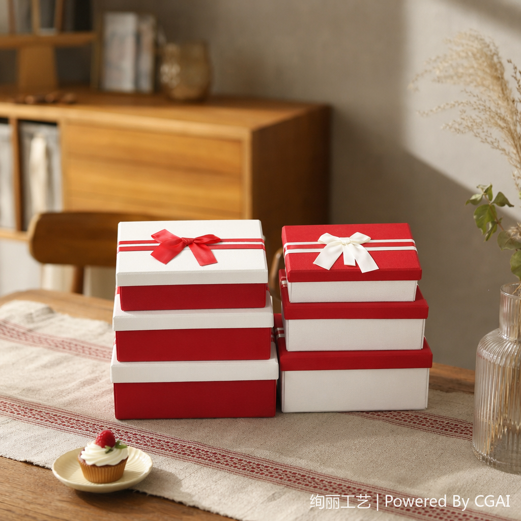 Three-piece set box, jewelry packaging, gift box, necklace, bracelet, ring and accessory special box details Picture