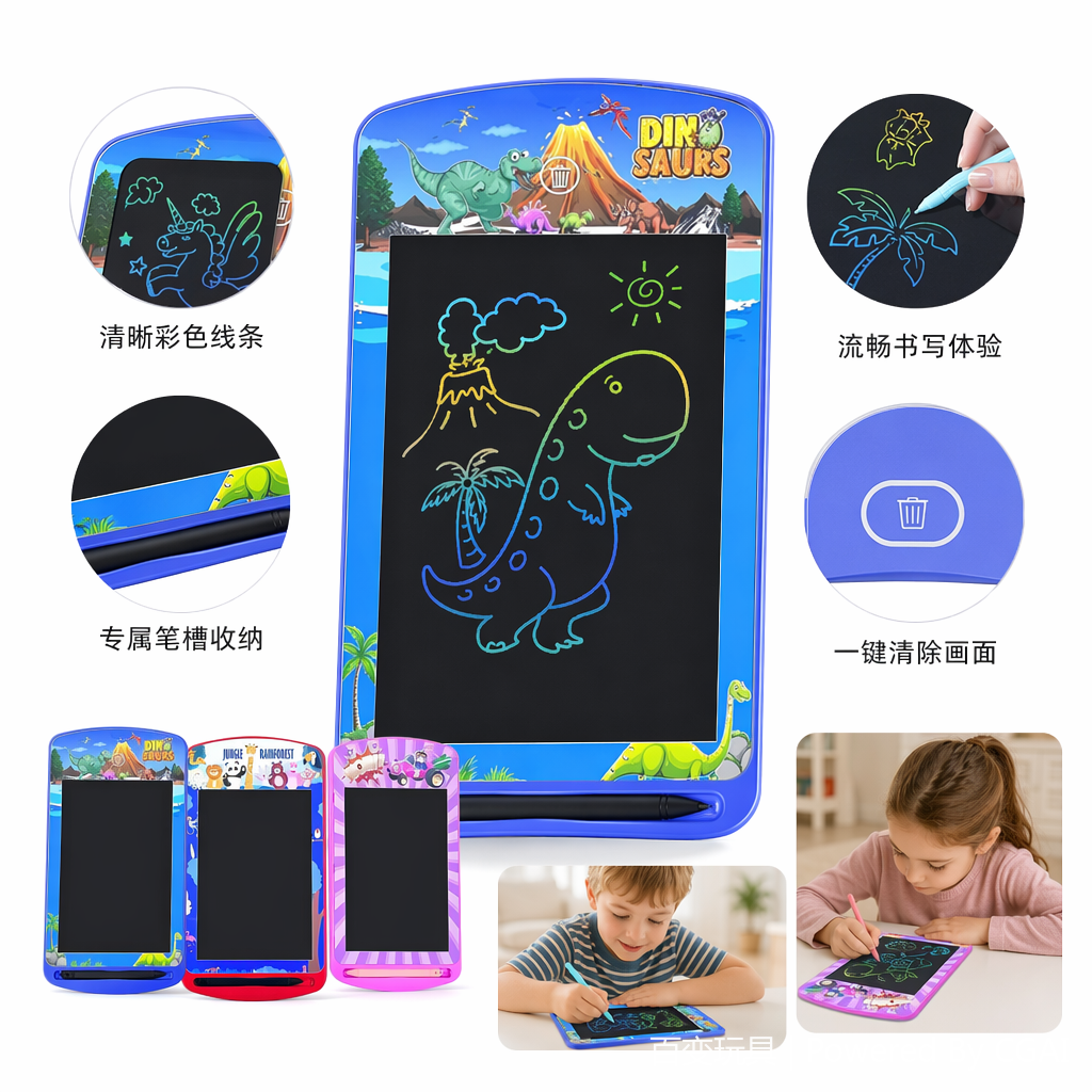 BB8530C factory direct supply LED color cartoon LCD drawing board children's creative graffiti toy Item Picture