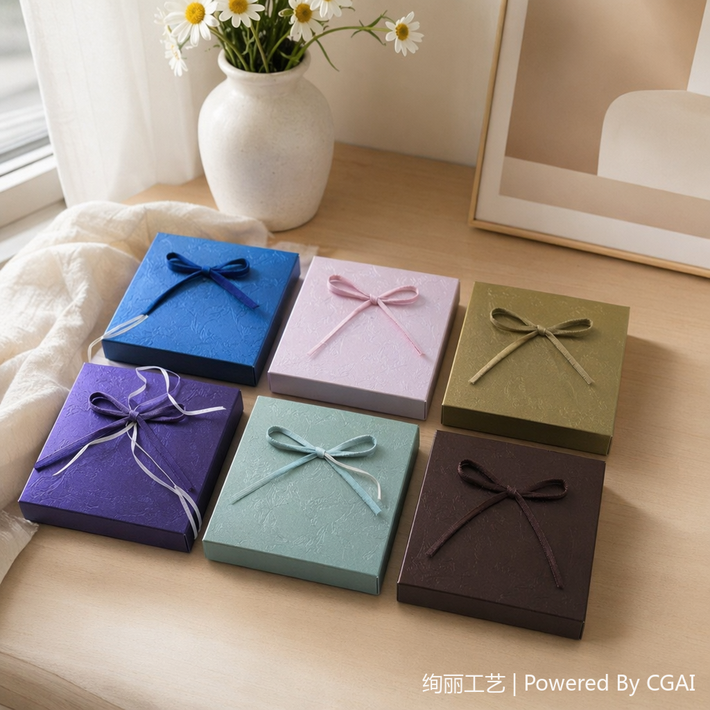 Jewelry gift box, necklace, bracelet and ring universal accessory packaging box details Picture