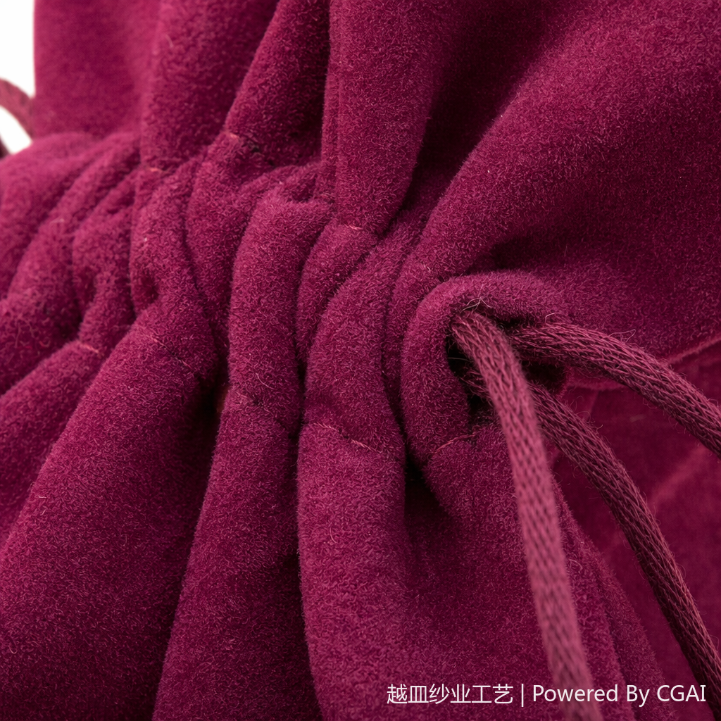 A small bag of purple velvet drawstring snap eyewear accessories Application Scenario