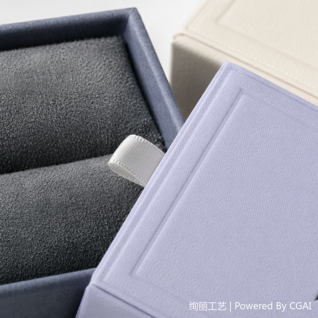 Velvet jewelry packaging gift box, necklace, bracelet, ring and accessory box Application Scenario