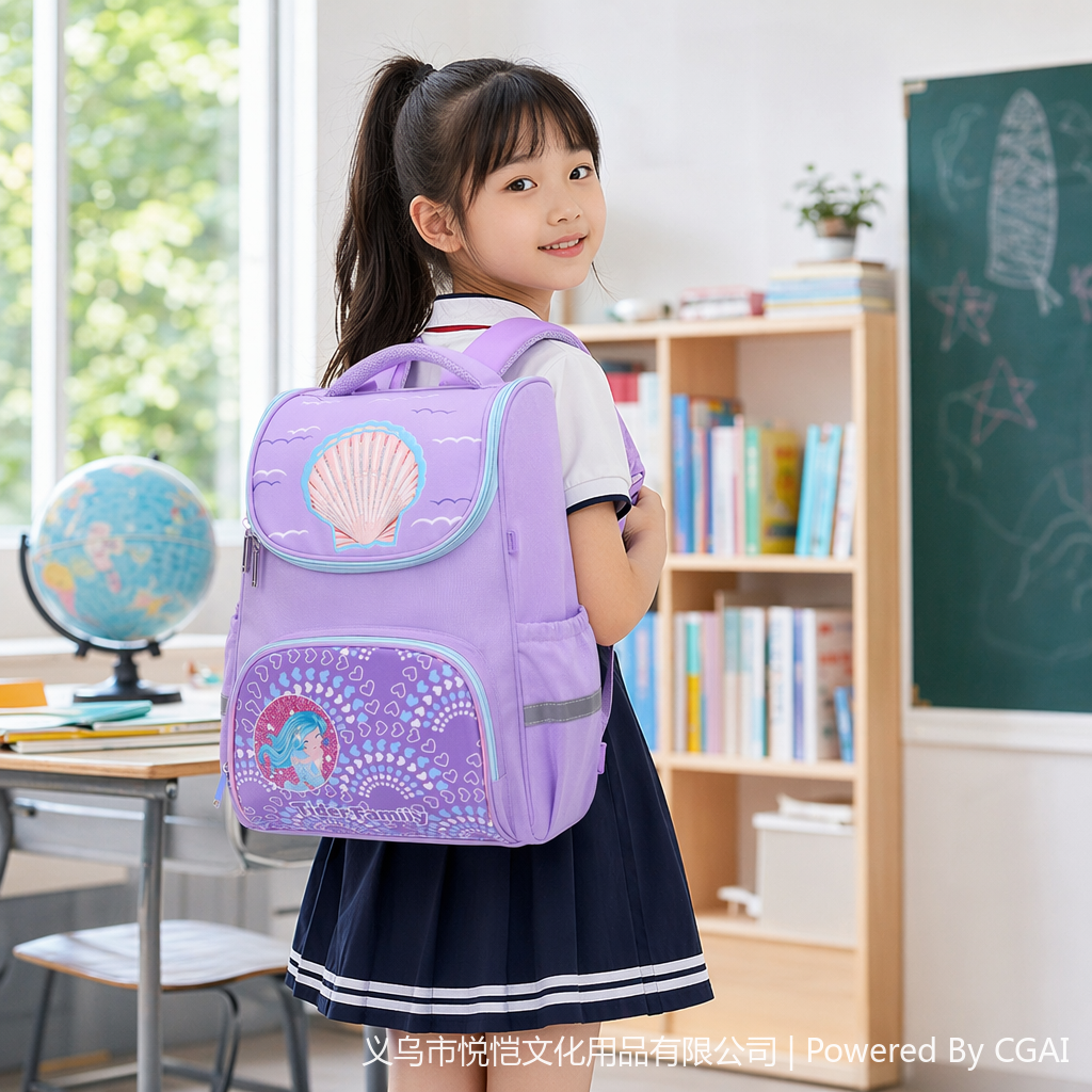 彩色小学生书小学生儿童书包高颜值炫酷卡通儿童双肩包新款男女童学生背包包一年级跨境款显示屏女款夏季小清新书包