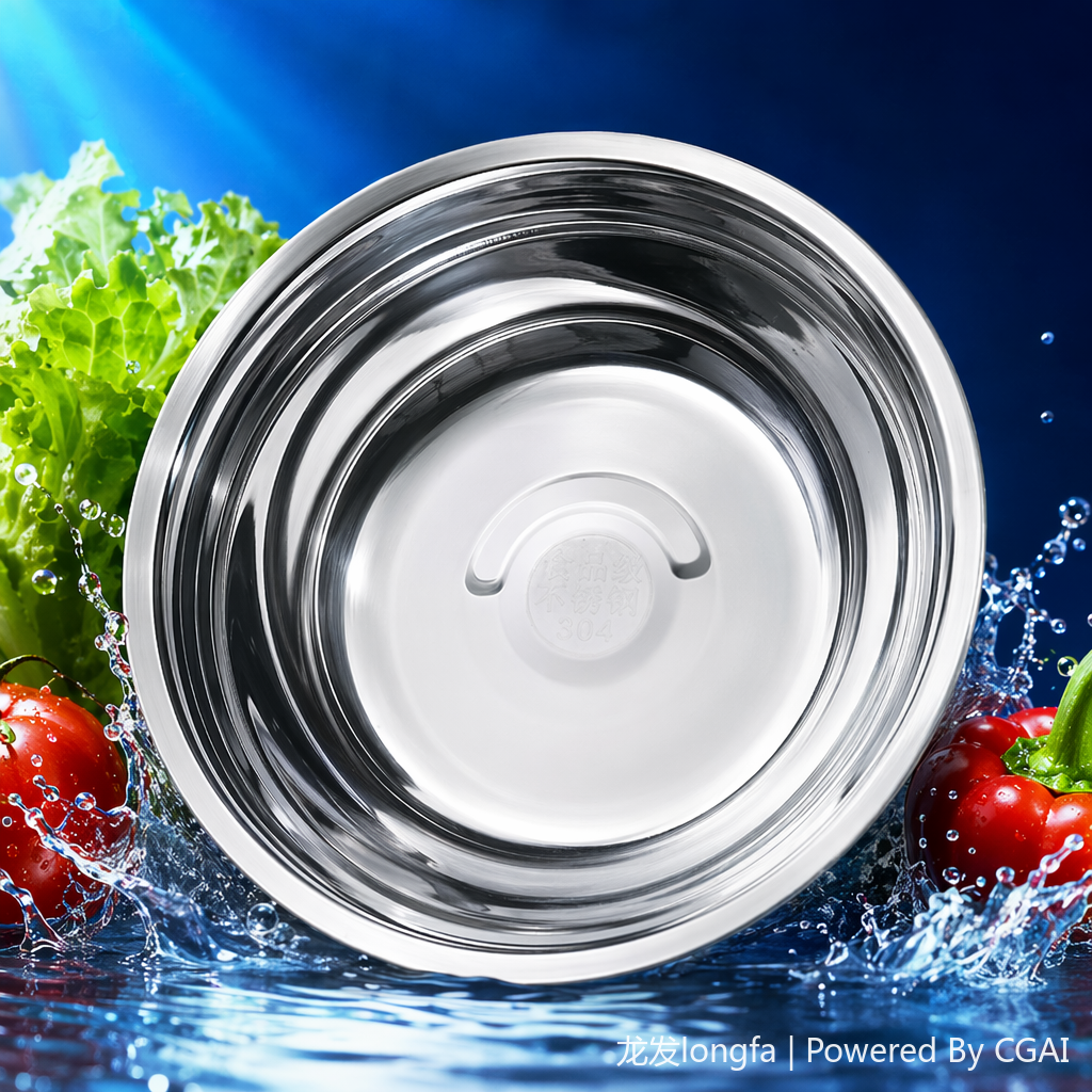 304 stainless steel silver soup basin and bowl, 16CM Specification image
