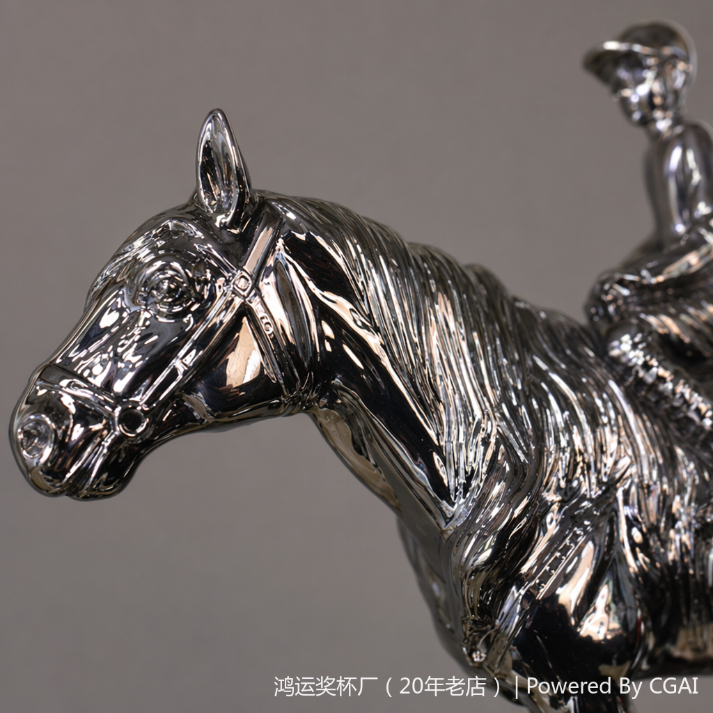 Realistic character silver equestrian statue craft gift resin, grand craft gift resin Application Scenario