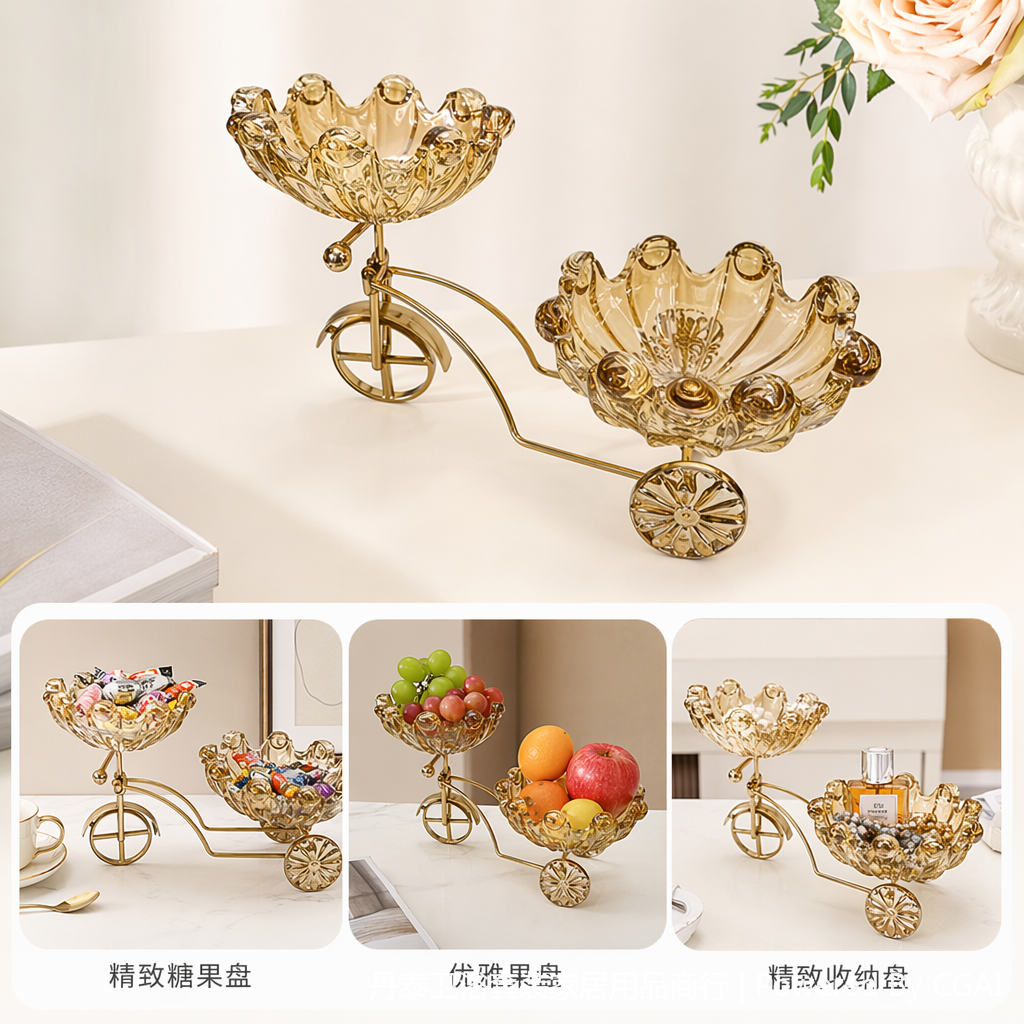 工艺装饰果盘 工艺品雕刻机精制跨境百货