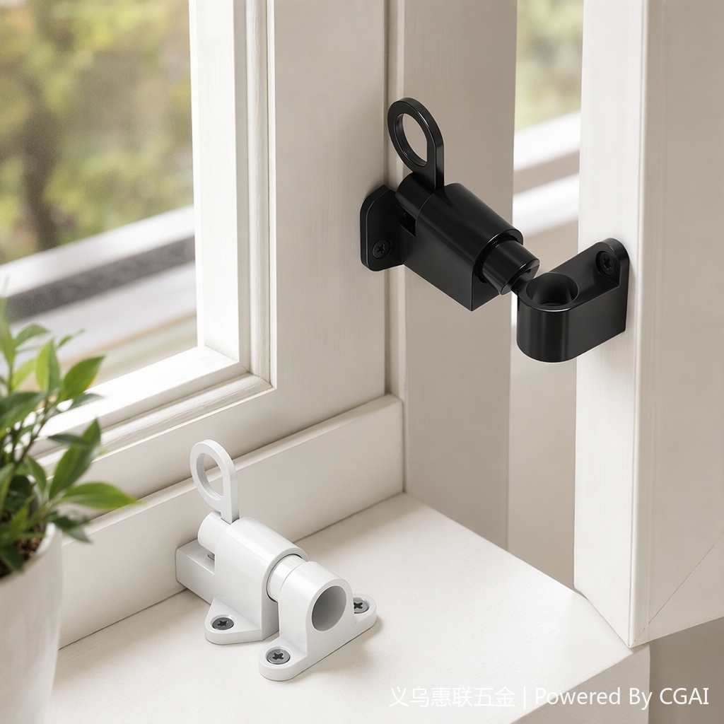 Black and white door magnetic lock, drawer lock, magnetic attraction magnetic lock, 30kg, silent and anti-prying details Picture