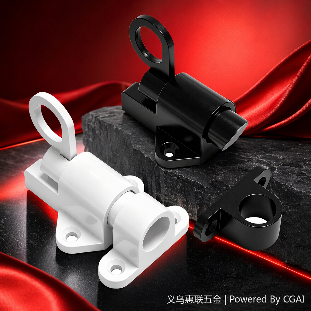 Black and white door magnetic lock, drawer lock, magnetic attraction magnetic lock, 30kg, silent and anti-prying Specification image