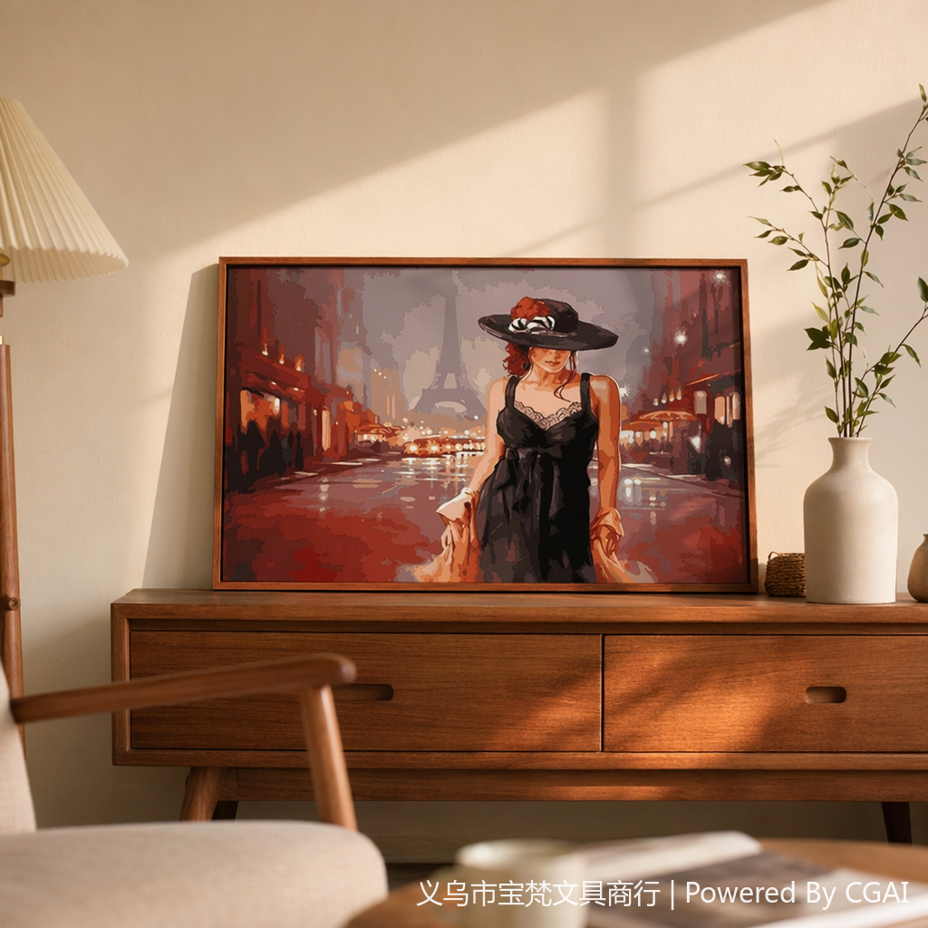 Best-selling DIY diamond paintings for foreign trade, cross-border Amazon bestseller 3040 living room decoration paintings YSG Paris Street 144357405 details Picture