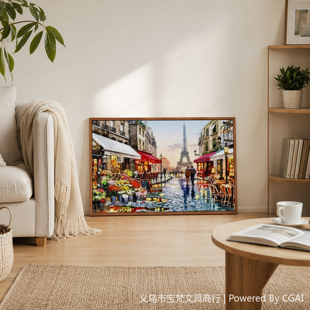 Best-selling DIY diamond painting for foreign trade, cross-border Amazon bestseller 3040 living room decoration painting YSG Paris Landscape 144745157 details Picture