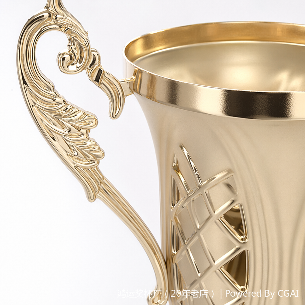 The crystal-textured golden trophy with a plastic base is suitable for award ceremonies Application Scenario