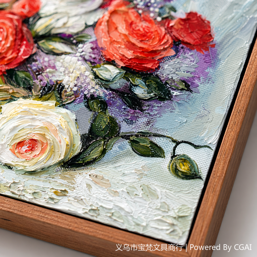 A best-selling DIY diamond painting for foreign trade, a cross-border Amazon bestseller 3040 living room decoration painting YSG rose Application Scenario