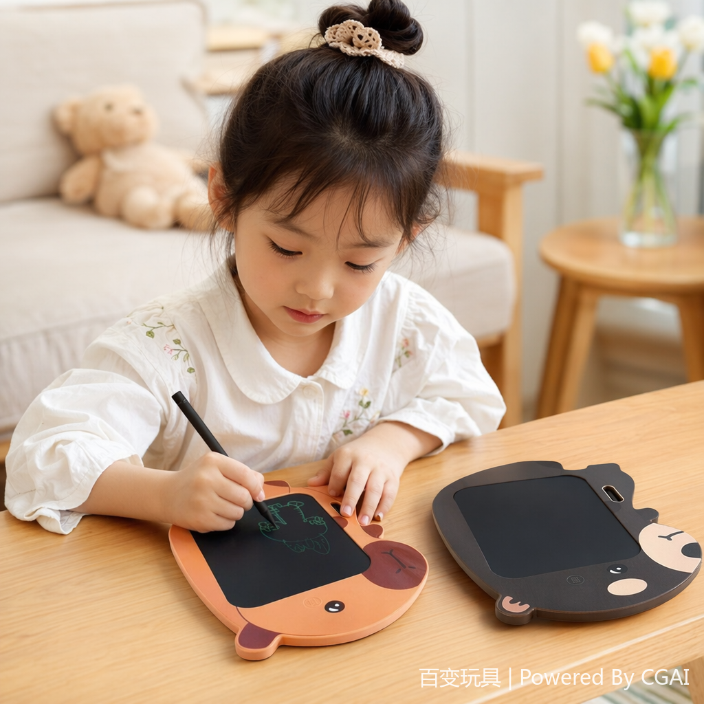 BB9022C factory direct supply color koala shaped LED LCD handwriting board, creative children's electronic doodle board details Picture