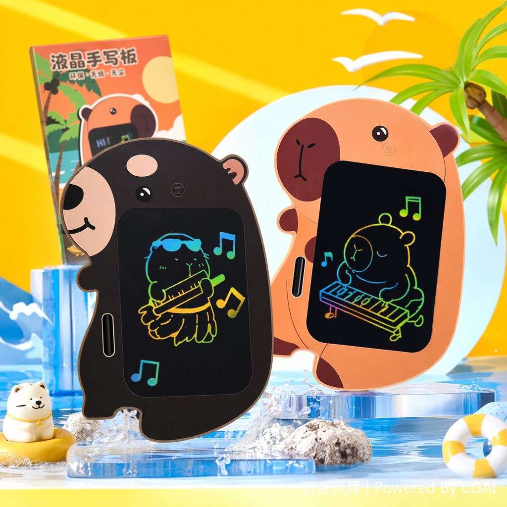 BB9022C factory direct supply color koala shaped LED LCD handwriting board, creative children's electronic doodle board Specification image