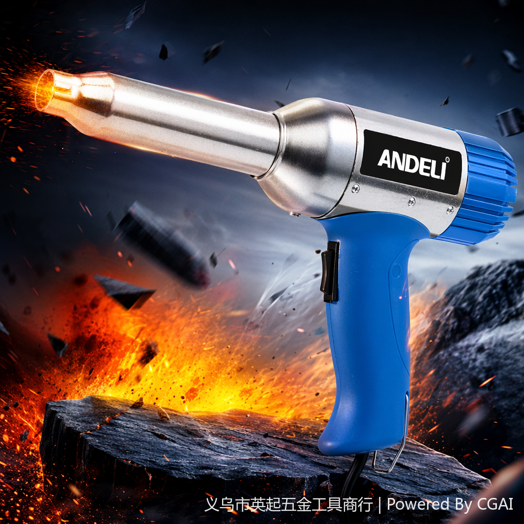 ANDELI industrial plastic hot air welding gun, high-power car bumper repair, PVC plastic floor welding tool Specification image