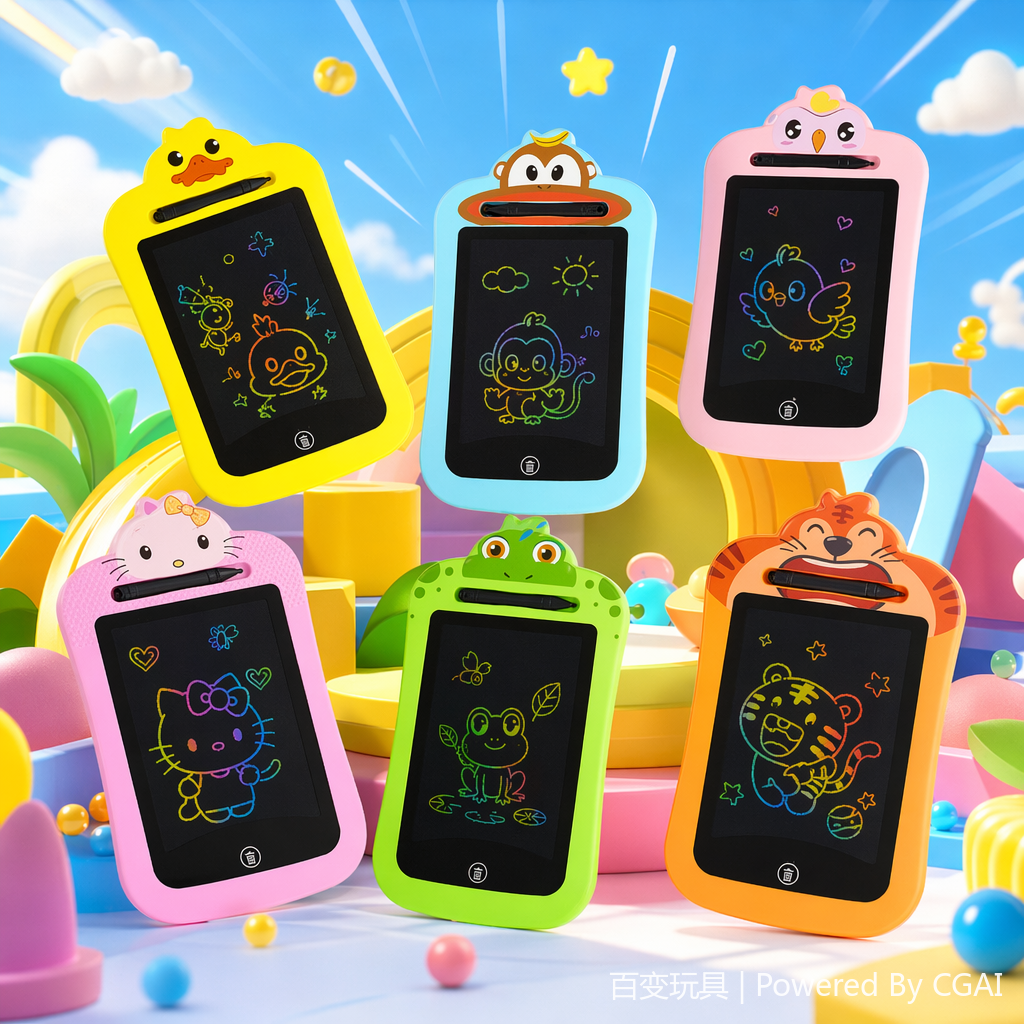 BB6516C factory direct supply LED color cartoon LCD drawing board children's creative graffiti toy Specification image