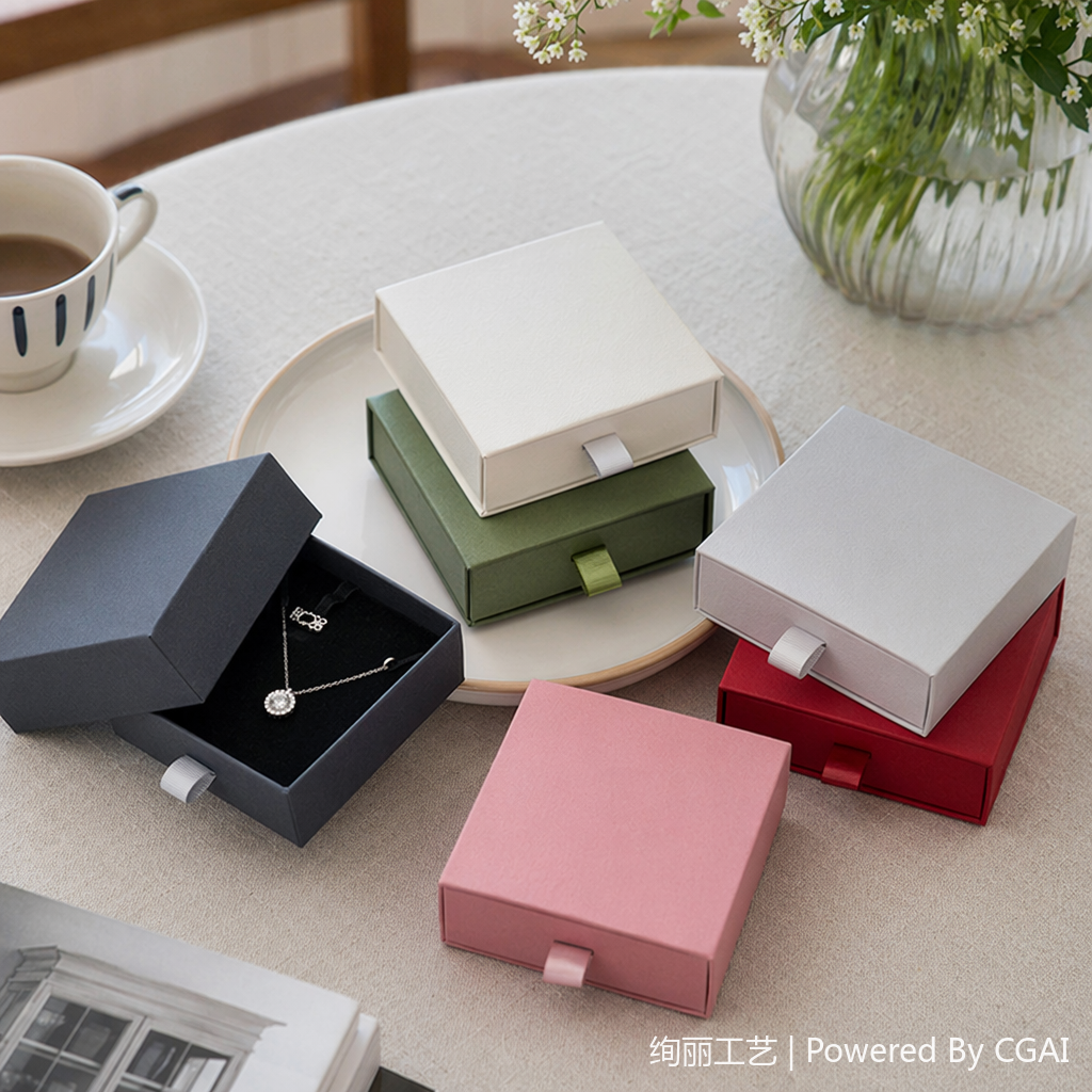 Velvet jewelry packaging gift box, special packaging box for necklaces, bracelets, rings and accessories details Picture