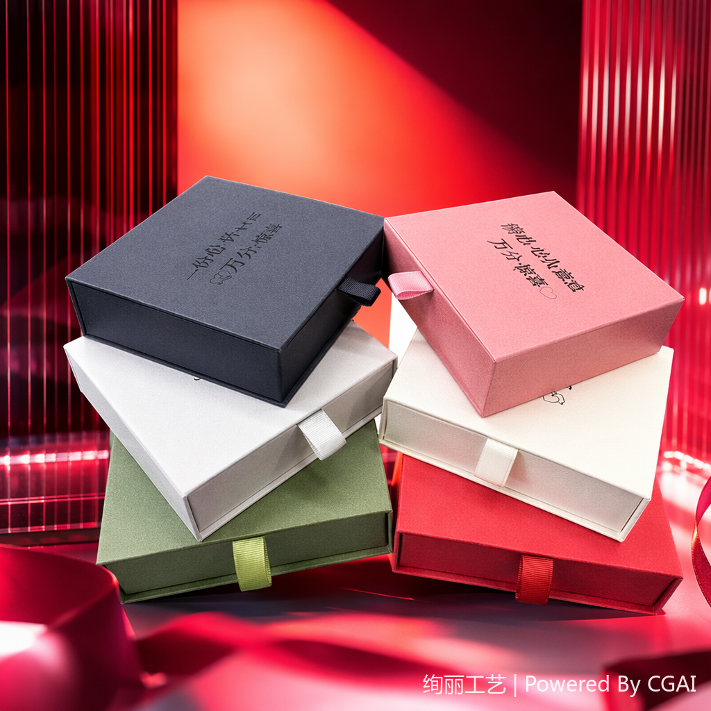 Velvet jewelry packaging gift box, special packaging box for necklaces, bracelets, rings and accessories Specification image