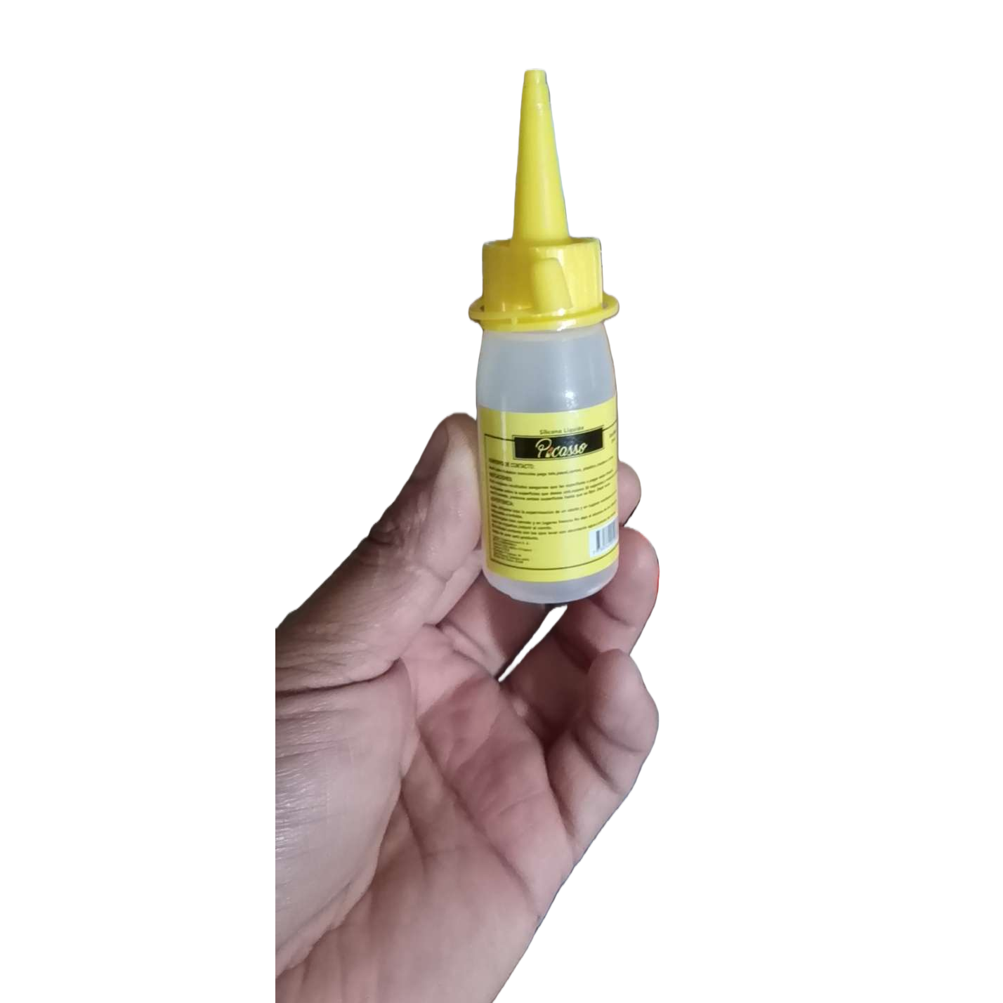 Yellow cap transparent bottle, 7ml alcohol solid glue for cross-border use Item Picture