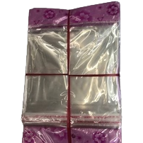 Purple patterned PVC self-sealing bag, plastic packaging bag, OPP aluminum foil self-standing self-sealing bag Item Picture