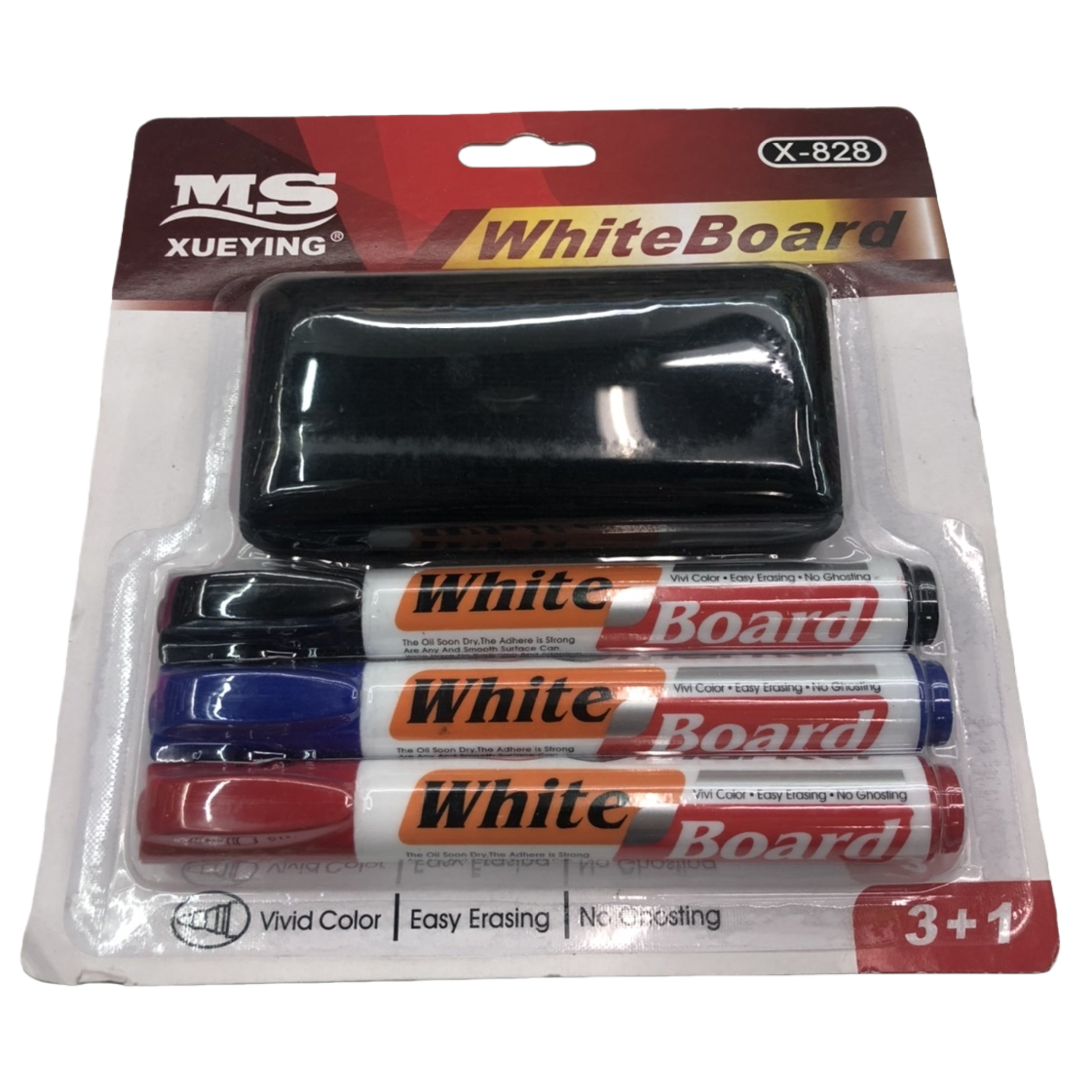 TL Water-based colored whiteboard pen set, red and black packaging, erasable whiteboard writing board Item Picture