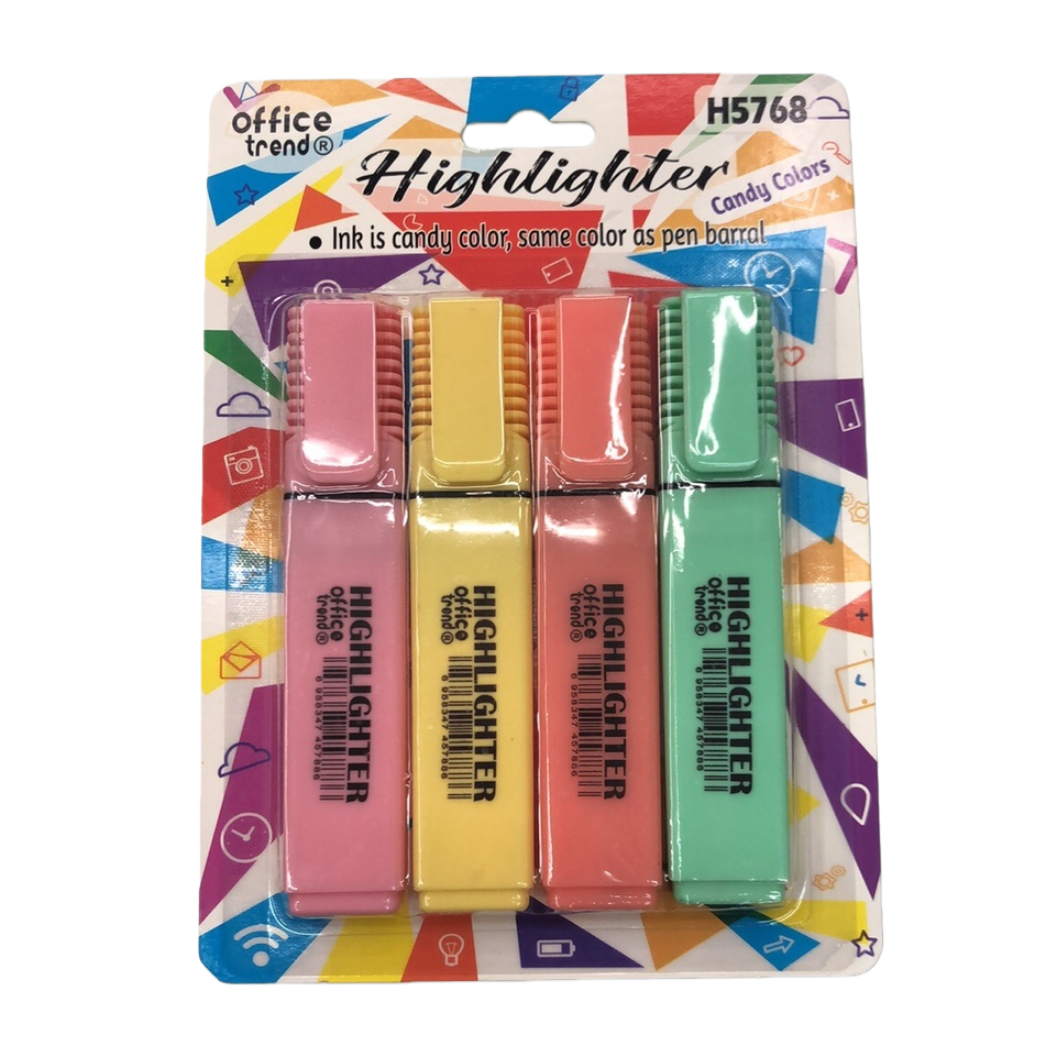 The push-type highlighter is so cute that students are adorable. The flash marker is erasable. Back-to-school season Item Picture