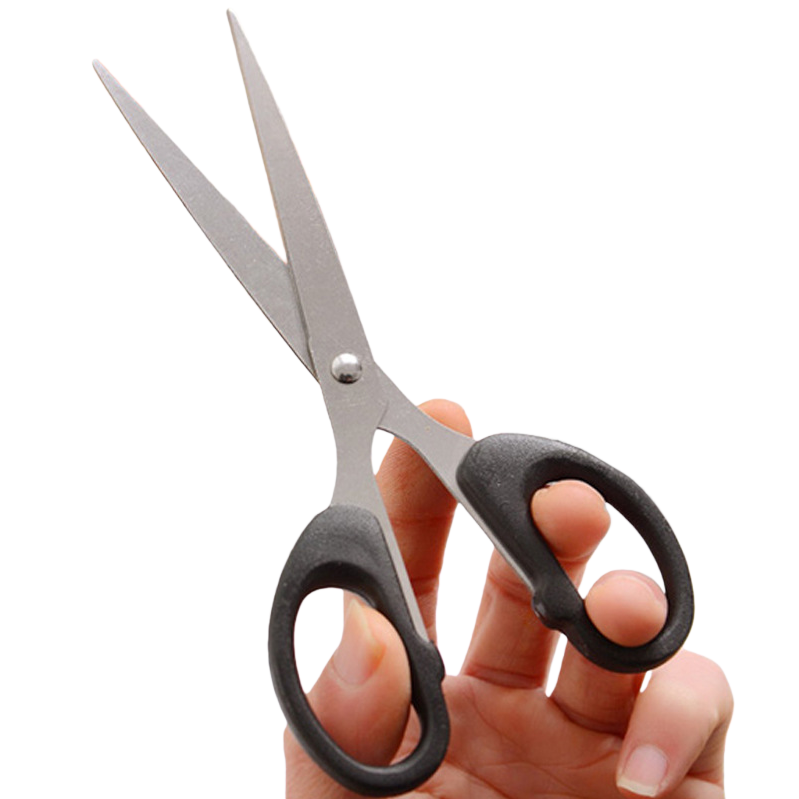 Black handle scissors, other scissors, household cutting tools, ergonomic design Item Picture