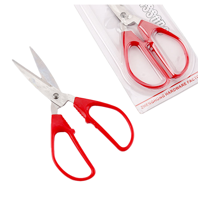 Red handle scissors, a multi-functional household cutting tool, and other scissors Item Picture