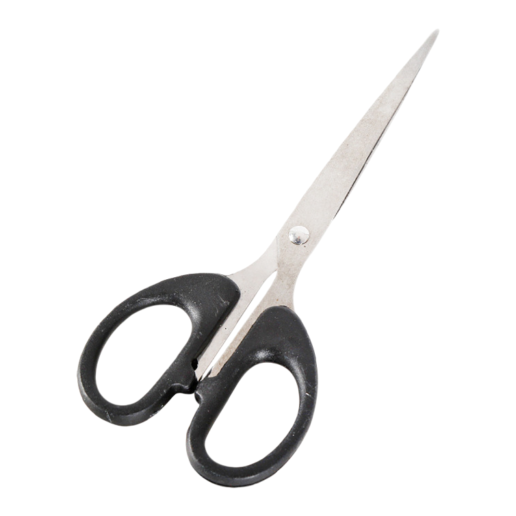 Black handle, silver blade, other scissors Item Picture