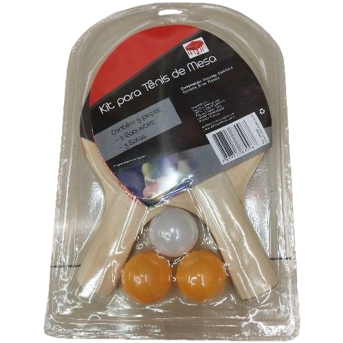 تحتوي أغلفة بلاستيكية شفافة تحتوي على اثنين من المقبض على ثلاث كرات Item Picture