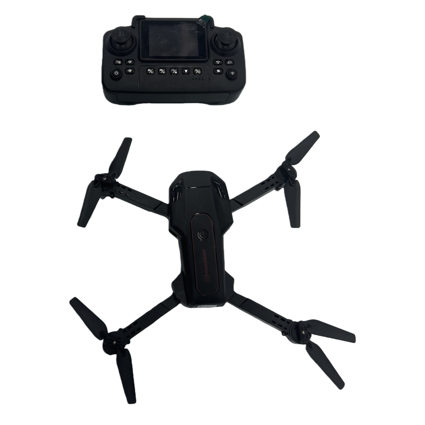 The SY16 black foldable drone is portable for aerial photography and can be carried around with an intelligent remote control screen display Item Picture