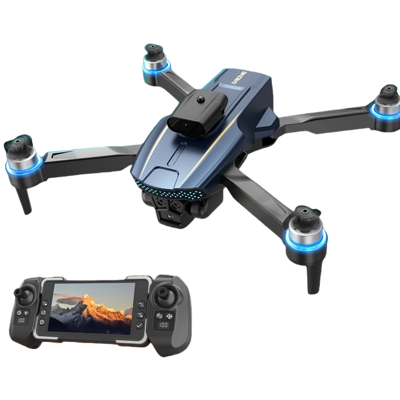 foozac Cross-border LF676 drone battery level display high-definition aerial photography aircraft 4.5-inch independent display remote control aircraft Item Picture