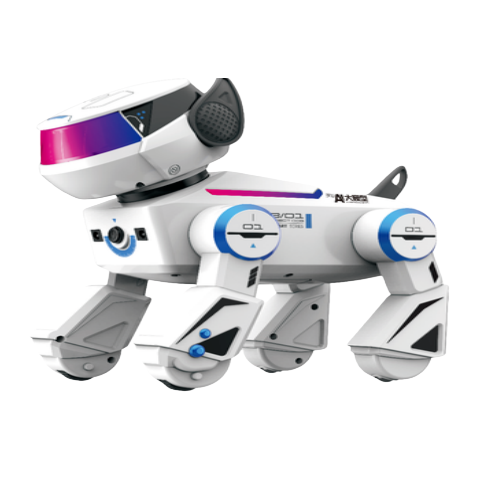 FOOZAC's new AI smart robot dog, remote control toy dog, Bluetooth music and dancing electronic pet Item Picture