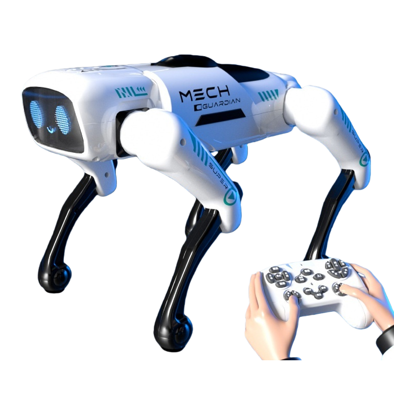 FOOZAC's new ai smart robot dog, mechanical and electronic children's toy, manual programming remote control boy gift, AI toy Item Picture