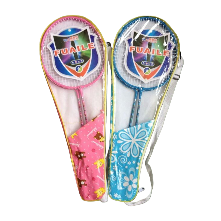 Pink and blue lightweight all-in-one badminton and tennis padel three-in-one racket set Item Picture