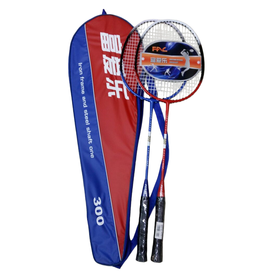 Red and blue color one-piece badminton racket, tennis racket and racket cover with padel Item Picture