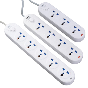 White multi-hole power socket accessory, power strip, socket board, socket protection cover Item Picture