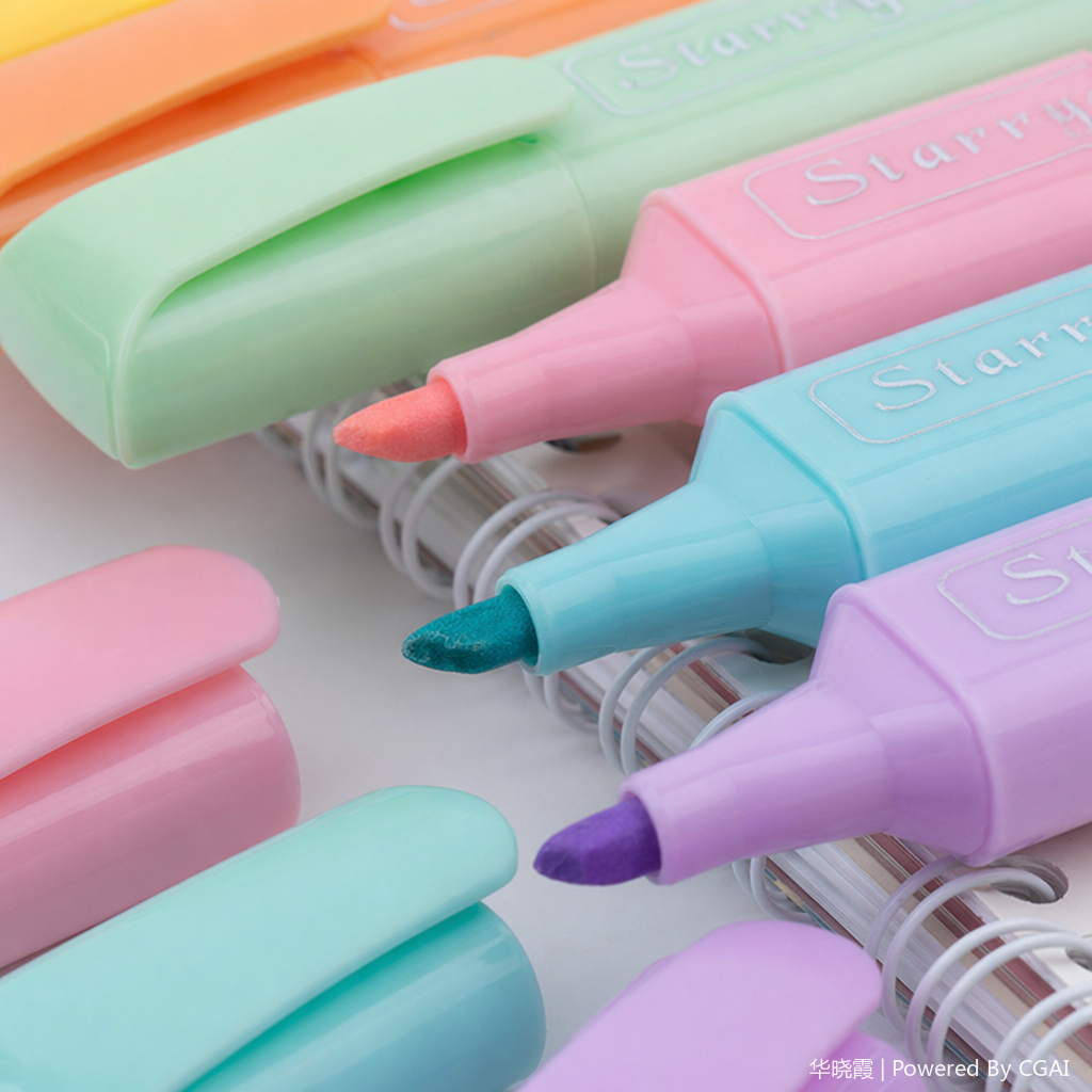 Watercolor pens, triangular pen holders, highlighters, 8 pieces, 8-color ink, popular stationery and drawing pens Application Scenario