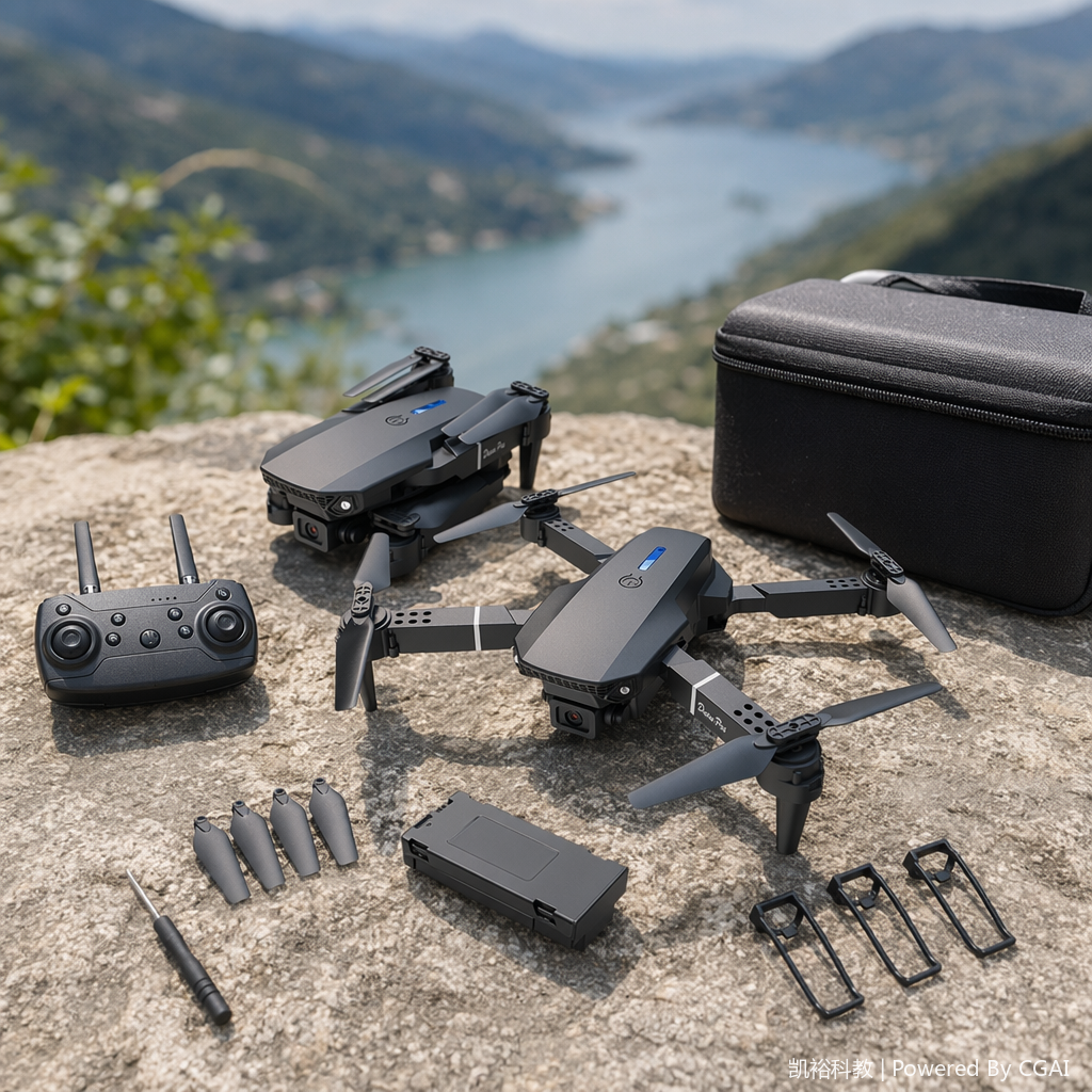 Cross-border E88pro/E99pro/K3 dual-camera aerial photography quadcopter fixed-altitude remote control aircraft toy details Picture