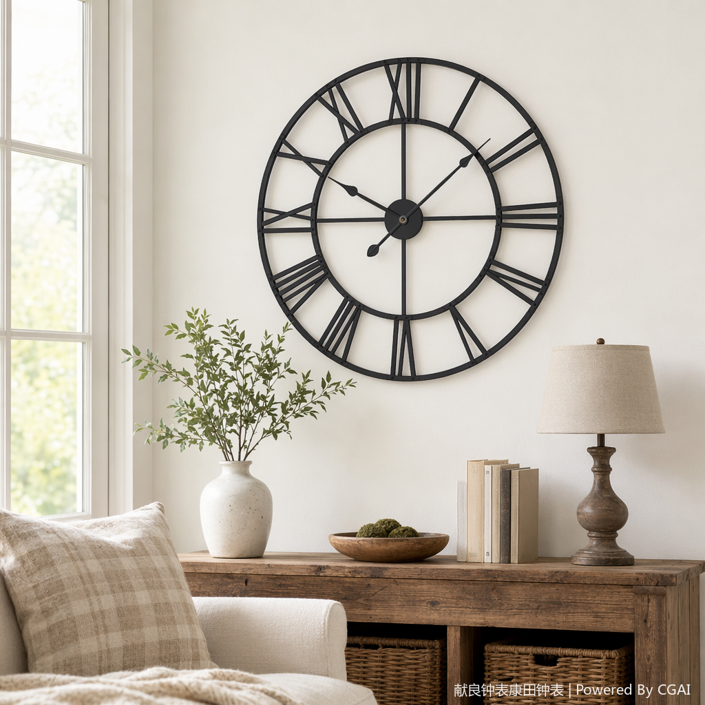 Acrylic craft wall clock, wall clock, wall-mounted clock, 30cm silent wall clock details Picture