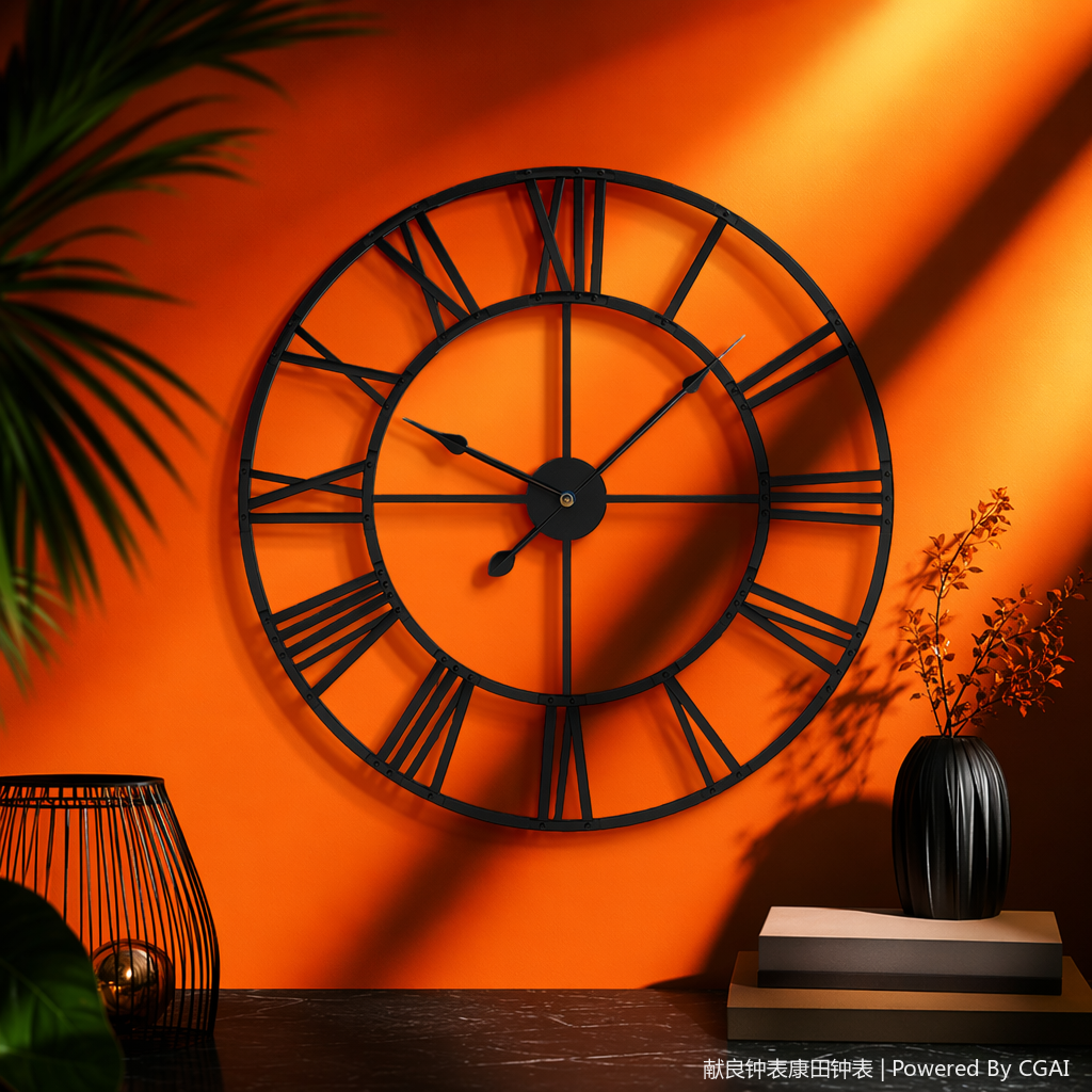 Acrylic craft wall clock, wall clock, wall-mounted clock, 30cm silent wall clock Specification image