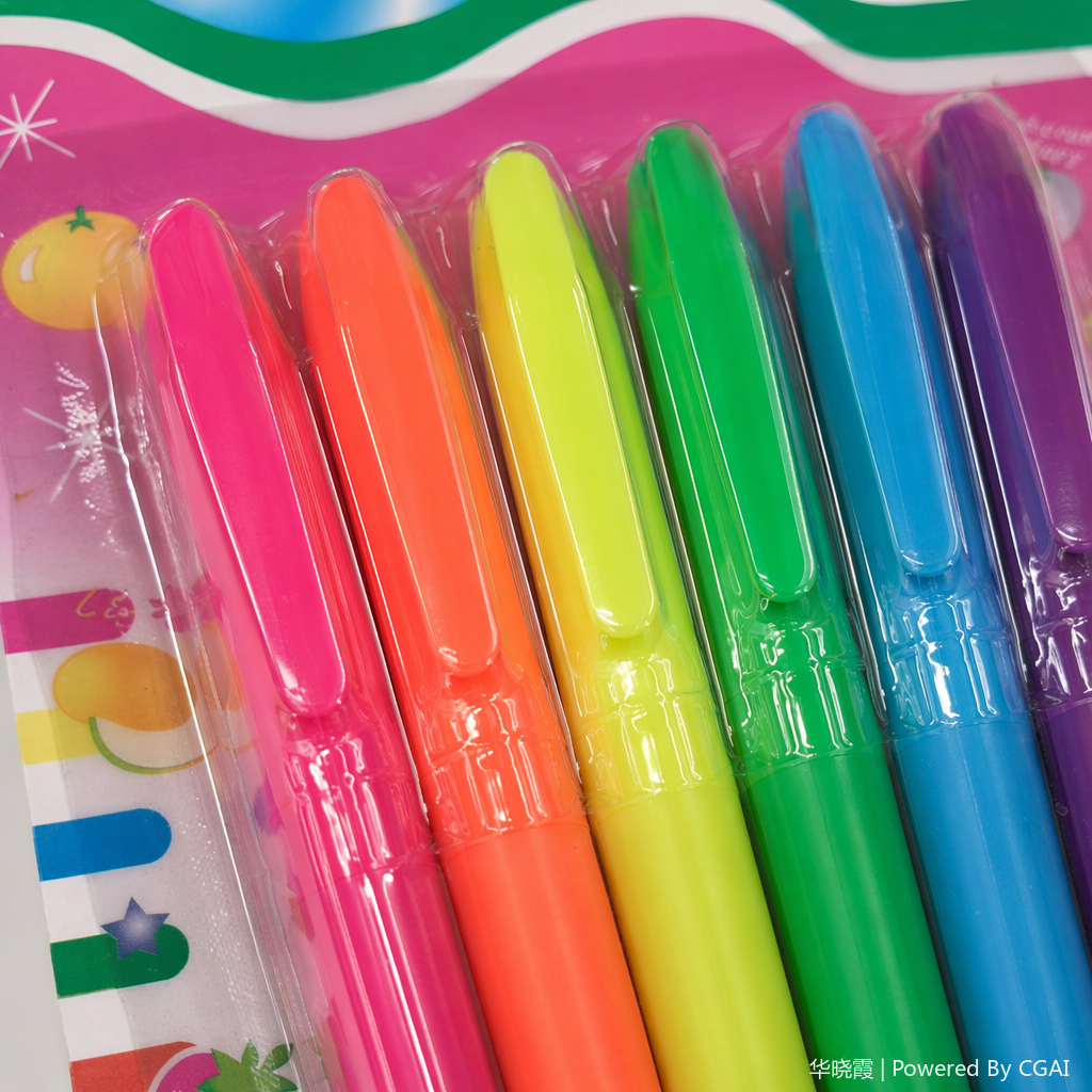 8 highlighters, 8-color watercolor ink, triangular pen barrel, popular stationery for painting, specially designed for students Application Scenario