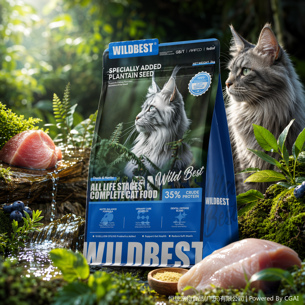 wildbest brand cat dry food, 4 pounds of high-protein natural grain-free cat food, 125636619 Specification image