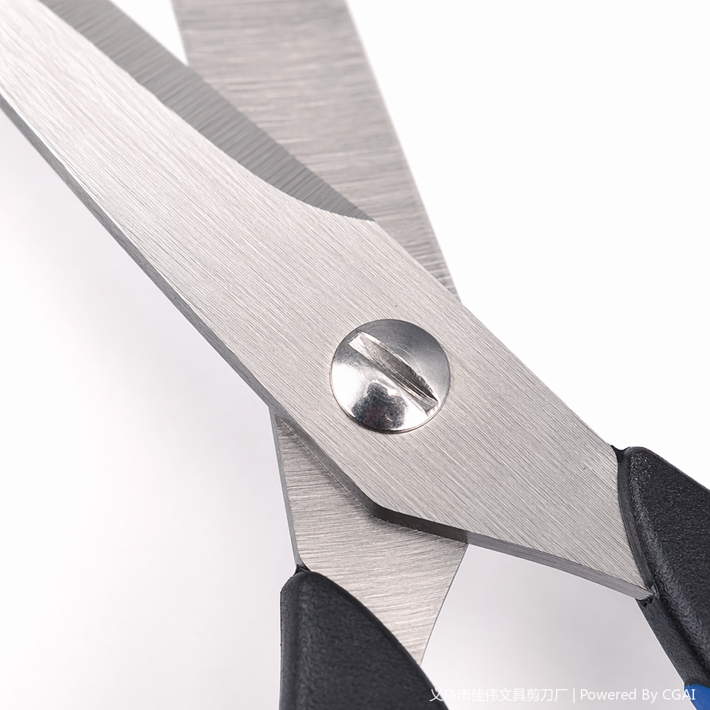 Blue and black handle scissors, other scissors, household cutting tools, stainless steel, sharp and durable Application Scenario