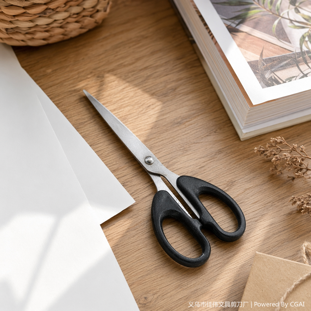 Black handle, silver blade, other scissors details Picture