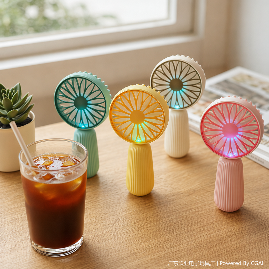 Simple and colorful handheld mini fan details Picture