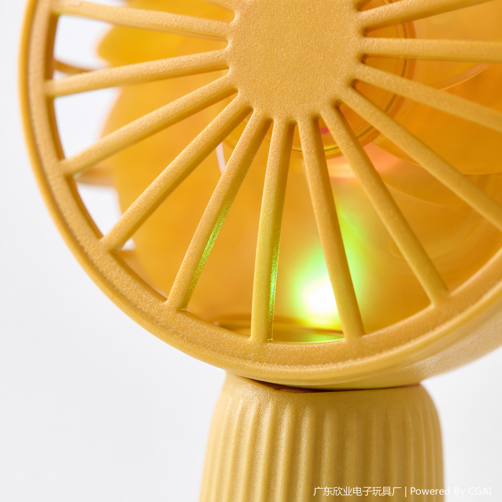 Simple and colorful handheld mini fan Application Scenario